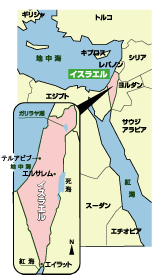イスラエルの地図